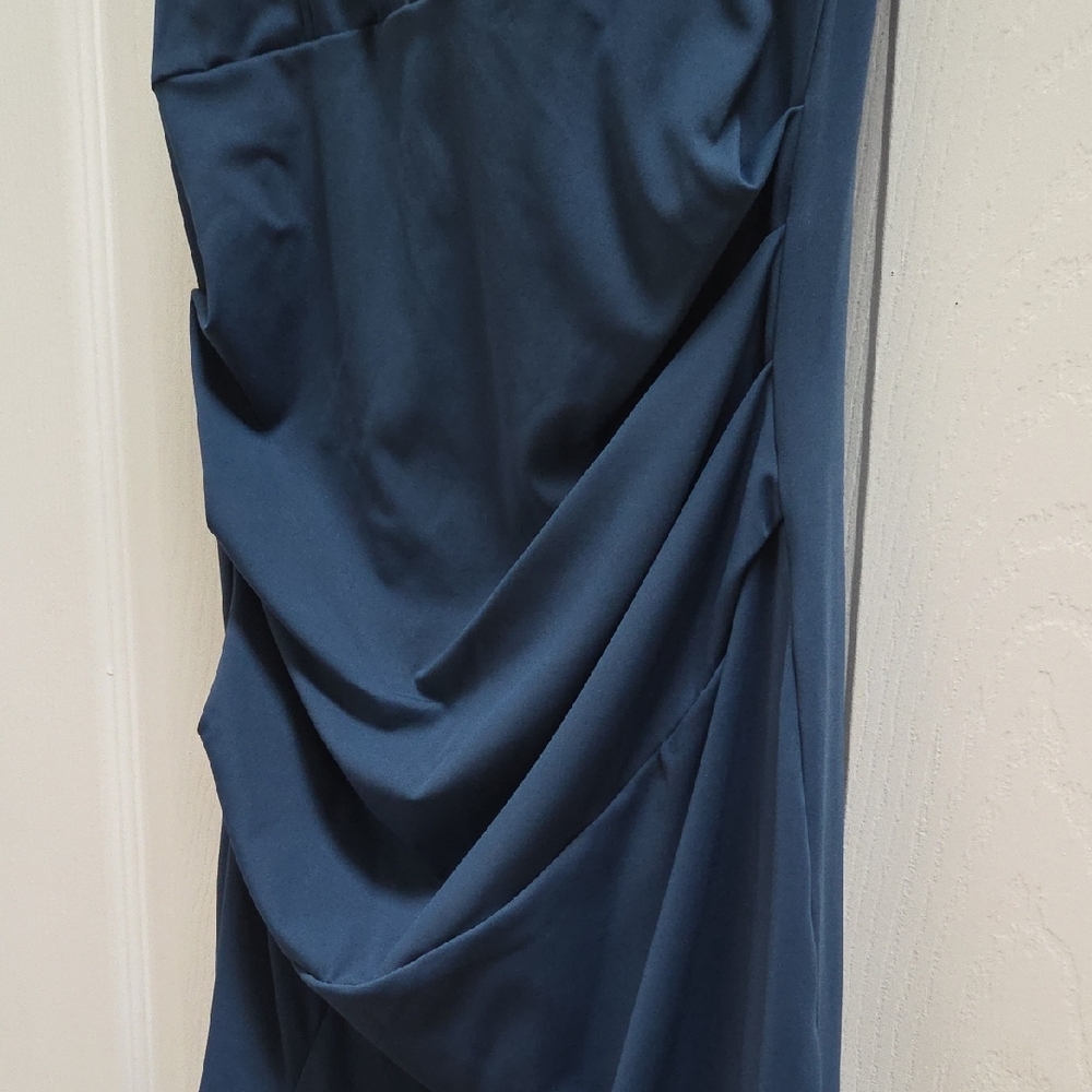 HALARA Chic Blue Midi Dress - Picture 3 of 5
